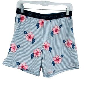 Vineyard Vines floral stripe boxer shorts men's size XS